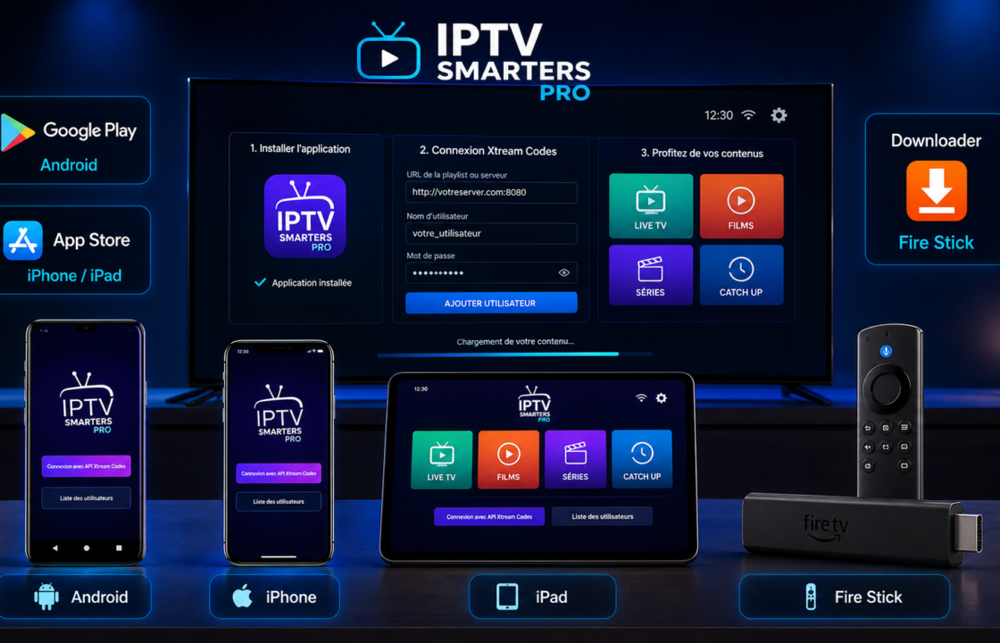 Installer IPTV Smarters Pro sur Android, iPhone et Fire Stick