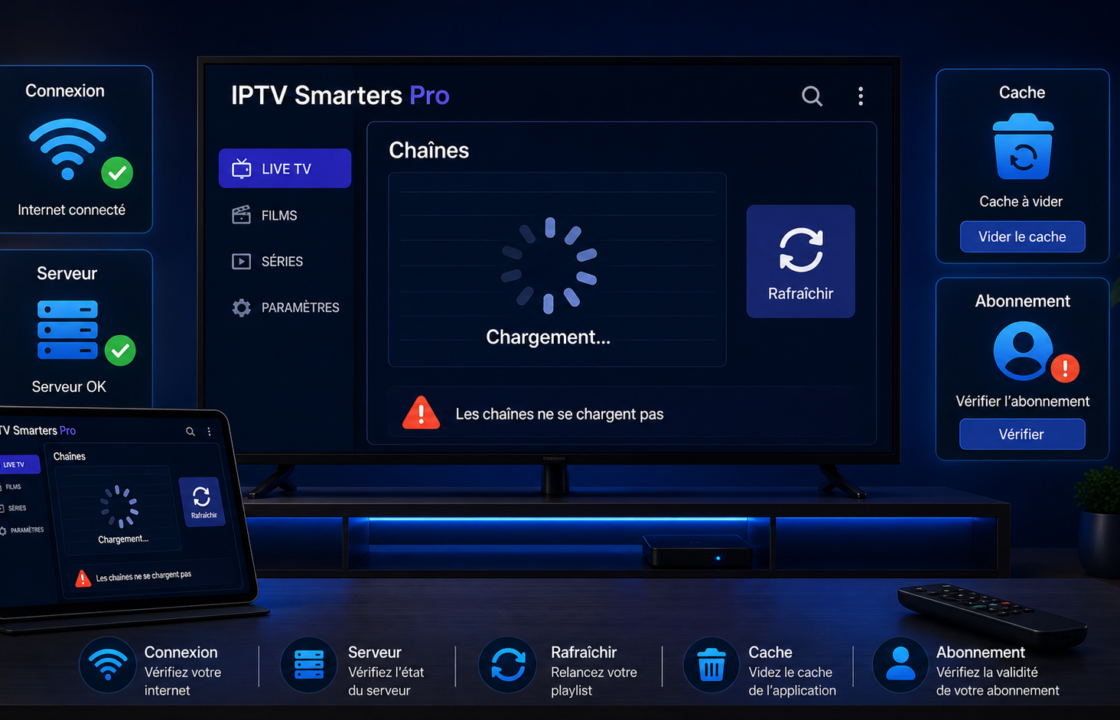 IPTV Smarters ne charge pas les chaînes : 9 solutions Atlas Stream TV