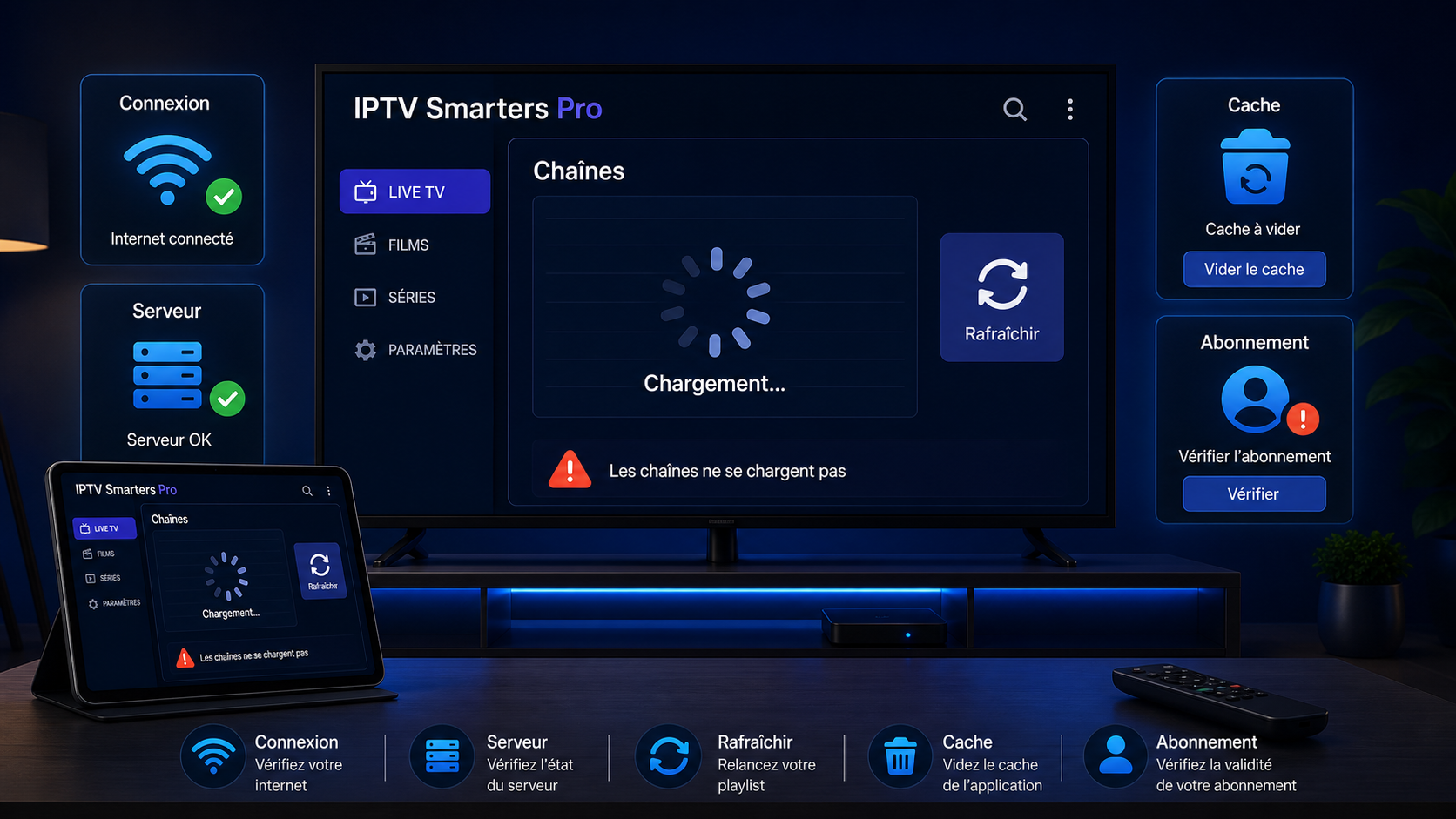 IPTV Smarters ne charge pas les chaînes : 9 solutions Atlas Stream TV